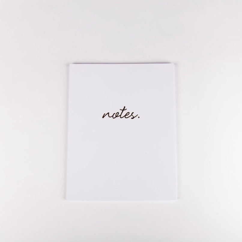 Notes ~ White • Notebook