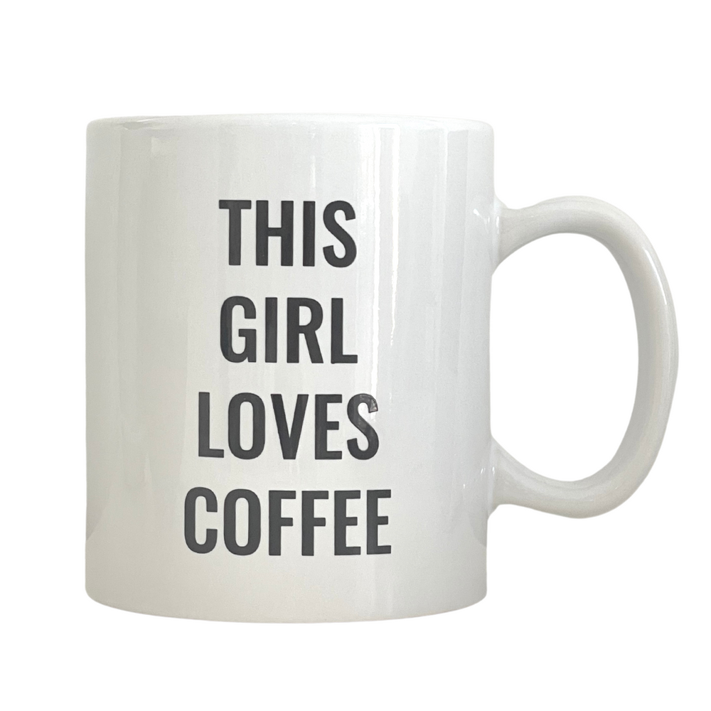 This Girl Loves Coffee Oversized Mug