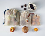 3-Set + Zipped Pouch • Mesh Produce Bags