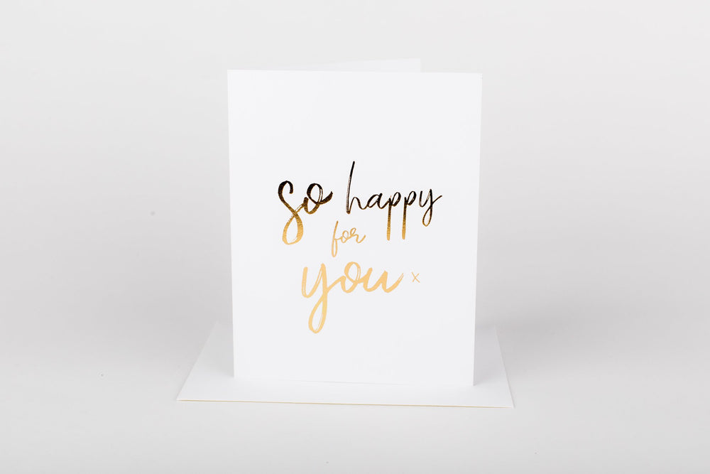 So Happy For You • Card